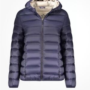 Women's Navy Puffer Jacket